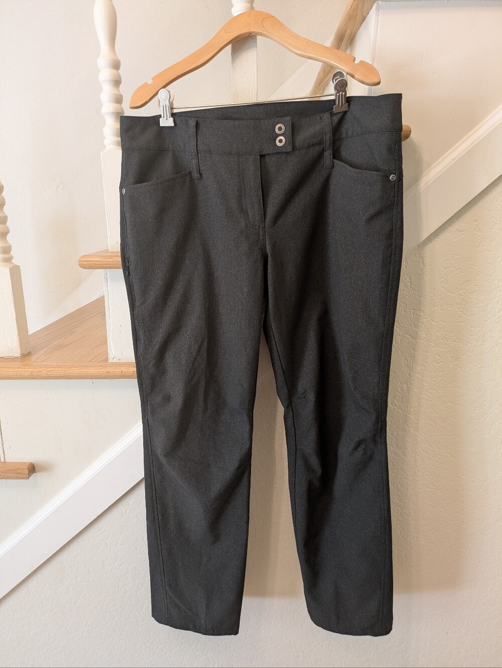 Ex Officio Women's - Dark Gray Hiking Ankle Pants - Size 12 - 28" Inseam